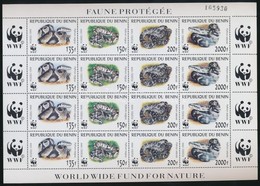 ** 1999 WWF: Pitonfélék Sor Kisív Mi 1159-1162 - Otros & Sin Clasificación