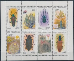 ** 1995 Kaktuszok és Bogarak Kisív,
Cacti And Beetles Mini Sheet
Mi 1658-1665 - Andere & Zonder Classificatie