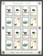 ** 1996 WWF: Észak-afrikai Strucc Kisív Mi 1370-1373 - Otros & Sin Clasificación