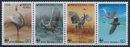 ** 1988 WWF Daru Négyescsík,
WWF Cranes Stripe Of 4
Mi 1553-1556 - Otros & Sin Clasificación