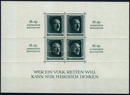 ** 1937 Birodalmi Pártnap Blokk Mi Block 11 - Sonstige & Ohne Zuordnung