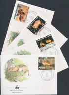 1985 WWF: Zebra-bóbitásantilop Sor 4 Db FDC-n Mi 881-884 - Otros & Sin Clasificación