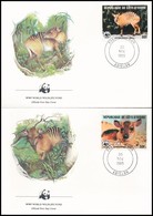 1985 WWF: Zebra-bóbitásantilop Sor 4 Db FDC Mi 881-884 - Other & Unclassified