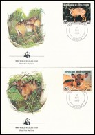 1985 WWF: Bóbitásantilop Sor 4 Db FDC-n Mi 881-884 - Other & Unclassified