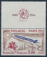 ** 1964 Kiállítás 'Philatec', Párizs (III). Bélyeg Szelvénnyel,
Exhibition 'Philatec', Paris (III). Stamp With Coupon
Mi - Other & Unclassified