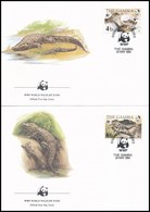 1984 WWF: Nílusi Krokodil Sor 4 FDC-n Mi 517-520 - Andere & Zonder Classificatie