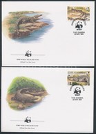 1984 WWF Nílusi Krokodilok Sor Mi 517-520 4 FDC - Otros & Sin Clasificación