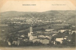 - Rhône -ref-983- Sevelinges Et Cours La Ville - Vue Generale - Edit. Papeterie Marie Canet - Cours - Carte Bon Etat - - Cours-la-Ville