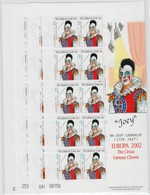 ** 2002 Európa: Bohócok Kisív Sor Mi 1002-1005 - Altri & Non Classificati