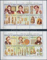 ** 1999 Sakkjátékosok és -figurák Kisívsor Mi 2445-2456 + Blokk Mi 595 (2 Stecklapon) - Otros & Sin Clasificación