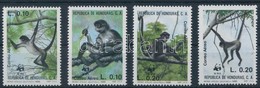 ** 1990 WWF Geoffroy Pókmajom Sor,
WWF Geoffroy's Spider Monkey Set
Mi 1084-1087 - Autres & Non Classés