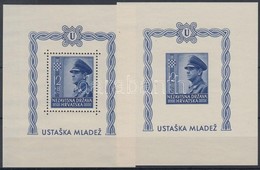 ** 1943 Usztasa Ifjúság Blokkpár Mi 4 A+B - Autres & Non Classés