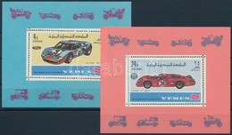 ** 1969 Autók Blok Sor,
Cars Block Set
Mi 146+147 - Altri & Non Classificati