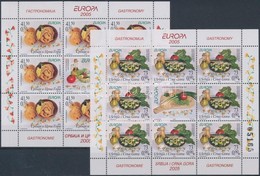 ** 2005 Europa CEPT Gasztronómia Kisív Sor,
Europa CEPT Gastronomy Mini Sheet Set
Mi 3269-3270 - Other & Unclassified