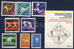 ** 1964 Tokiói Olimpia Sor Mi 1514-1521 + Blokkok Mi 33-34 - Altri & Non Classificati