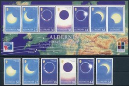 ** 1999 Teljes Napfogyatkozás Sor + Blokk,
Total Eclipse Set + Block
Mi 131-136 + 6 - Sonstige & Ohne Zuordnung