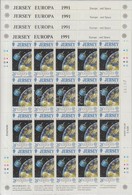 ** 1991 Europa CEPT, űrkutatás Kisívsor Mi 539-542 - Andere & Zonder Classificatie