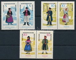 ** 1964 Népviselet Sor Párokban,
Folk Costumes Set In Pairs
Mi 1074-1079 - Altri & Non Classificati