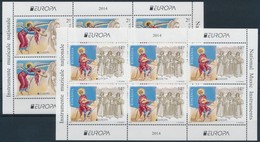 ** 2014 Europa CEPT Hangszerek Kisívpár Mi 6812-6813 - Autres & Non Classés