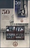 ** 2012 John F. Kennedy Beiktatásának 50. évfordulója Kisív Mi 2834-2837 + Blokk Mi 382 - Altri & Non Classificati