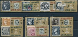 ** 1966 Nemzetközi Bélyegkiállítás, Kairó Vágott Sor,
International Stamp Exhibition, Cairo Imperforated Set
Mi 55-64 - Autres & Non Classés