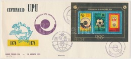 1974 UPU, Téli Olimpia, Labdarúgó VB Blokk Mi 21 FDC - Sonstige & Ohne Zuordnung