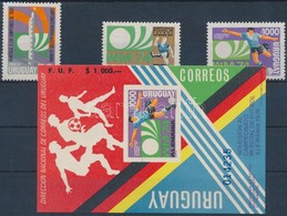 ** 1974 Labdarúgó VB Sor + Bélyeg Vágott Blokkban Mi 1302-1304 - Altri & Non Classificati