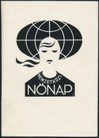 Gönczi-Gebhardt Tibor (1902-1994): Nemzetközi Nőnap Plakát Terv. Tus, Papír. Jelzett. 17x24 Cm - Autres & Non Classés