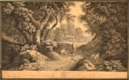 1775 Gaspar Poussin . John Browne: The Sportsman. Vadász Témájú Metszet. Gyűrött. 45x29 Cm Paszpartuban. - Prenten & Gravure