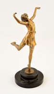 Jelzés Nélkül: Balerina. Bronz, Alabástrom Talapzaton, M:25 Cm - Other & Unclassified