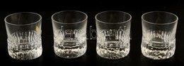 Kosta Kurik  Pohár ( 4db), Jelzett, Eredeti Dobozában, Hibátlan, M: 6,5 Cm (4×) - Verre & Cristal