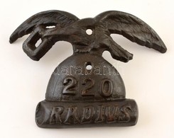 '220 Radius', öntöttvas Kályhadísz, 16×12 Cm - Otros & Sin Clasificación