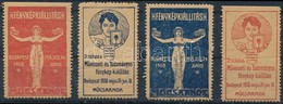1908 Országos Tudományos- és Művészeti Fényképkiállítás Budapest - Műcsarnok 4 Klf Levélzáró - Non Classés