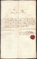 1824 Pest, Plébániai Házasodási Engedély, Latin Nyelven, Rányomott Viaszpecséttel - Unclassified