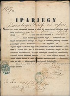 1862 Iparjegy Bp. Akácfa Utcai Bádogos Részére - Sin Clasificación