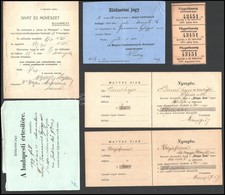 Cca 1863-1937 6 Db újság Előfizetési értesítés - Non Classés