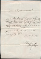 1870 Lepsény, A Plébános Levele A Plébániahivatal Részére - Unclassified