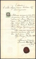 1870 Ürmény, Keresztelési Anyakönyvi Kivonat, Latin Nyelven, Okmánybélyeggel, Rányomott Viaszpecséttel - Unclassified