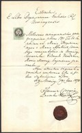 1870 Ürmény, Keresztelési Anyakönyvi Kivonat, Latin Nyelven, Okmánybélyeggel, Rányomott Viaszpecséttel - Ohne Zuordnung