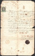 1871-1875 Gödöllő, 1 Db Keresztelési Anyakönyvi Kivonat, Okmánybélyeggel, Rányomott Viaszpecséttel + 1 Db Igazolás - Non Classificati