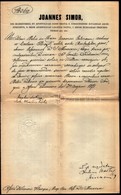 1871 Simor János Esztergomi érsek Házasságengedélyező Levele, Durguth József Aláírásával - Unclassified