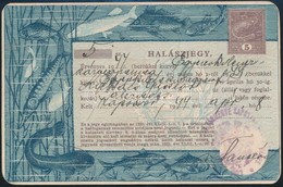 1944 Halászjegy  Típ 13. / Fishing Licence - Unclassified