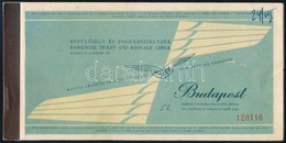 1963 MALÉV Beszállókártya, Repülőjegy, Poggyászcímke, 4 Db - Zonder Classificatie