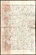 1765 Kézzel írott, Német Nyelvű Gyászbeszéd Schreyer Zsófia Fölött, Kissé Foltos, 4 P. - Zonder Classificatie