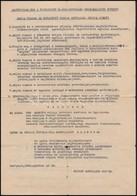 1956. Október 29. 'Szüntessétek Meg A Népelnyomó Rákosi-rendszer Egyházellenes Bűneit!' - Gépelt Röpirat - Sin Clasificación