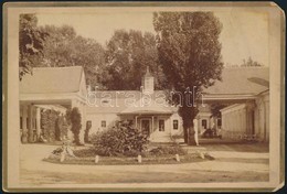 Cca 1900 Pöstyénfürdő A Fürdő épülete. Lőger Gusztáv Keményhátú Fotója / Tatra PIestan Photo 16x11 Cm - Other & Unclassified