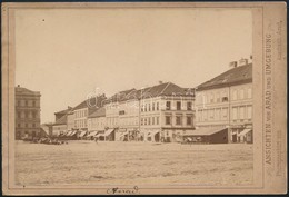 Cca 1880-1890 Arad, Azonosítatlan Tér (Szabadság Tér ?), Weitner Kávéház, Királyi Kávéház, Pollak Hermann, Wally (Mátyás - Sonstige & Ohne Zuordnung