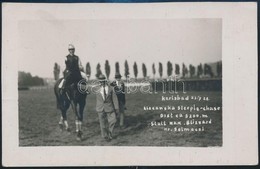 Cca 1922 Blizzard Galopp Akadályló, Fotó, Feliratozva, 9×14 Cm - Andere & Zonder Classificatie