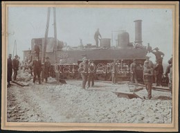 Cca 1900 A MÁV 4266 Sz. Mozdonya. / Locomotive 19x14 Cm - Autres & Non Classés