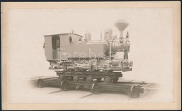 1915 A Magyar Államvasutak Gépgyára Görgényvölgyi Erdei Vasút 1. Számú Mozdony, Kisvasúthoz / Small Locomotive 25x16 Cm - Other & Unclassified